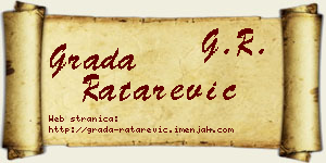 Grada Ratarević vizit kartica